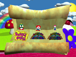 Bubble Bobble Also Featuring Rainbow Islands background