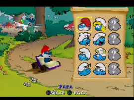 Smurf Racer! background